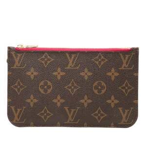 LOUIS VUITTON Brown Monogram Neverfull Pouch
